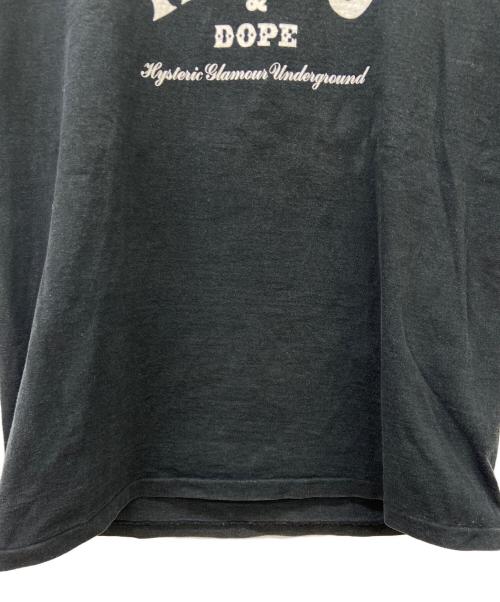 Hysteric Glamour（ヒステリックグラマー）Hysteric Glamour (ヒステリックグラマー) プリントTシャツ ホワイト×ブラック サイズ:Mの古着・服飾アイテム