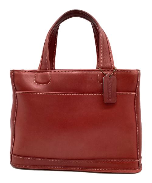 COACH（コーチ）COACH (コーチ) ハンドバッグ レッドの古着・服飾アイテム