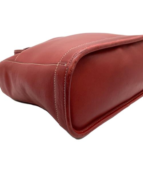 COACH（コーチ）COACH (コーチ) ハンドバッグ レッドの古着・服飾アイテム