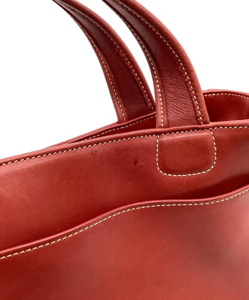 COACH（コーチ）COACH (コーチ) ハンドバッグ レッドの古着・服飾アイテム