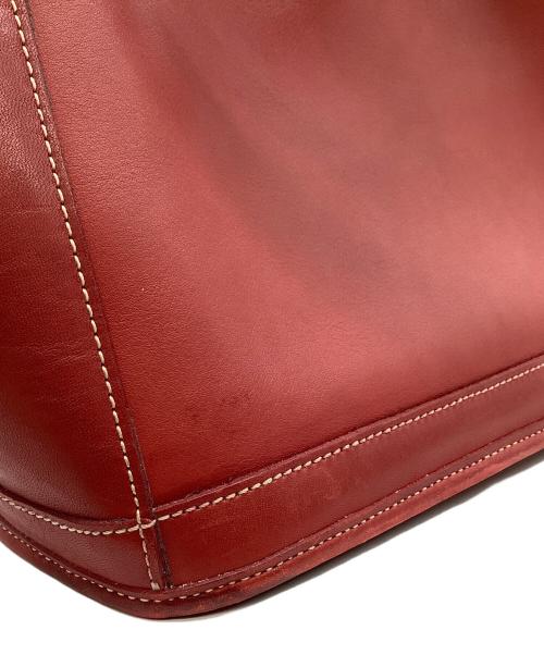 COACH（コーチ）COACH (コーチ) ハンドバッグ レッドの古着・服飾アイテム