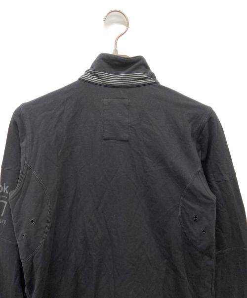 EA7（イーエーセブン）EA7 (イーエーセブン) REEBOK (リーボック) ハーフジップスウェット ブラック サイズ:Sの古着・服飾アイテム
