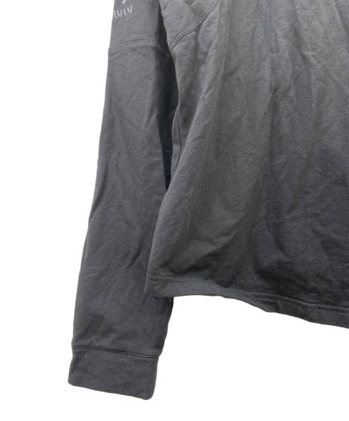 EA7（イーエーセブン）EA7 (イーエーセブン) REEBOK (リーボック) ハーフジップスウェット ブラック サイズ:Sの古着・服飾アイテム