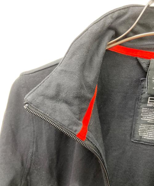 EA7（イーエーセブン）EA7 (イーエーセブン) REEBOK (リーボック) ハーフジップスウェット ブラック サイズ:Sの古着・服飾アイテム