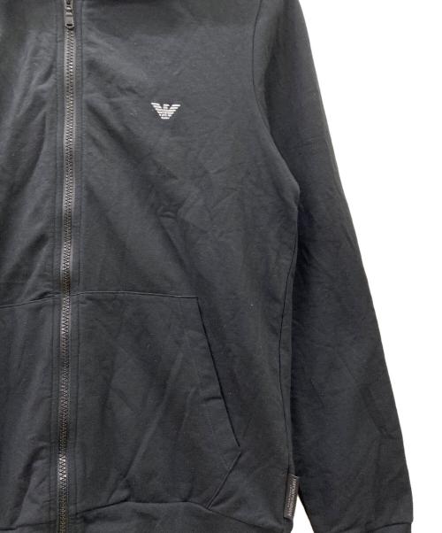 EMPORIO ARMANI（エンポリオアルマーニ）EMPORIO ARMANI (エンポリオアルマーニ) ジップアップスウェット ブラック サイズ:Sの古着・服飾アイテム