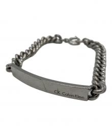 ck Calvin Klein（シーケーカルバンクライン）の古着「ck Calvin Klein　IDブレスレット」｜シルバーカラー