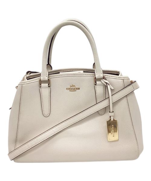 COACH（コーチ）COACH (コーチ) ハンドバッグ アイボリーの古着・服飾アイテム