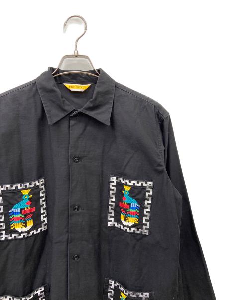 PENNEYS（ペニーズ）penneys (ペニーズ) 長袖シャツ ブラック×ホワイト サイズ:Mの古着・服飾アイテム