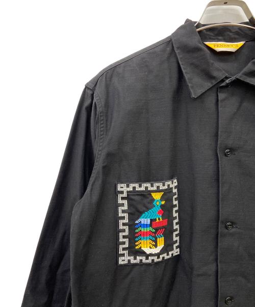 PENNEYS（ペニーズ）penneys (ペニーズ) 長袖シャツ ブラック×ホワイト サイズ:Mの古着・服飾アイテム