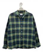 TOWN CRAFTタウンクラフト）の古着「長袖シャツ」｜グリーン×ネイビー