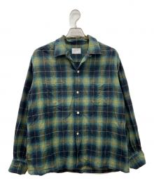 TOWN CRAFT（タウンクラフト）の古着「長袖シャツ」｜グリーン×ネイビー