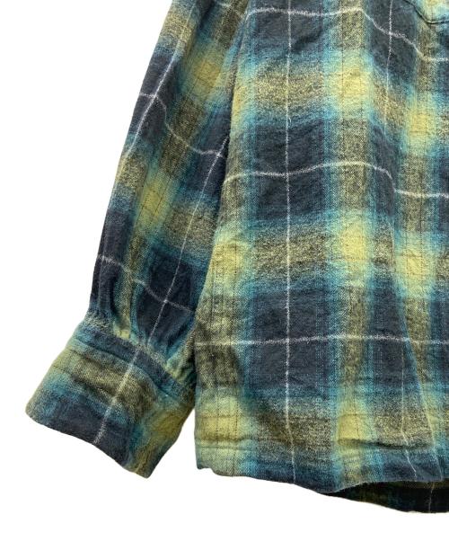 TOWN CRAFT（タウンクラフト）TOWN CRAFT (タウンクラフト) 長袖シャツ グリーン×ネイビー サイズ:38-40の古着・服飾アイテム