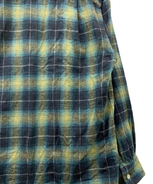 TOWN CRAFT（タウンクラフト）TOWN CRAFT (タウンクラフト) 長袖シャツ グリーン×ネイビー サイズ:38-40の古着・服飾アイテム