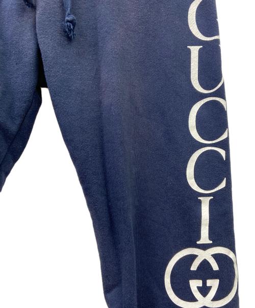GUCCI（グッチ）GUCCI (グッチ) スウェットパンツ ネイビー×ホワイト サイズ:XSの古着・服飾アイテム