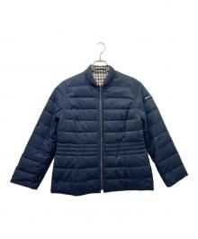 Aquascutum（アクアスキュータム）の古着「ダウンジャケット」｜ネイビー