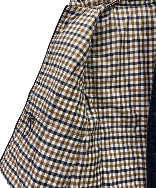 Aquascutum（アクアスキュータム）Aquascutum (アクアスキュータム) ダウンジャケット ネイビー サイズ:8号の古着・服飾アイテム
