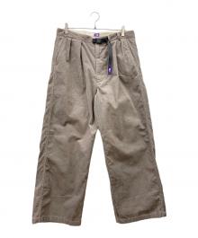 THE NORTHFACE PURPLELABEL（ザ・ノースフェイス パープルレーベル）の古着「Corduroy Wide Straight Field Pants」｜ベージュ