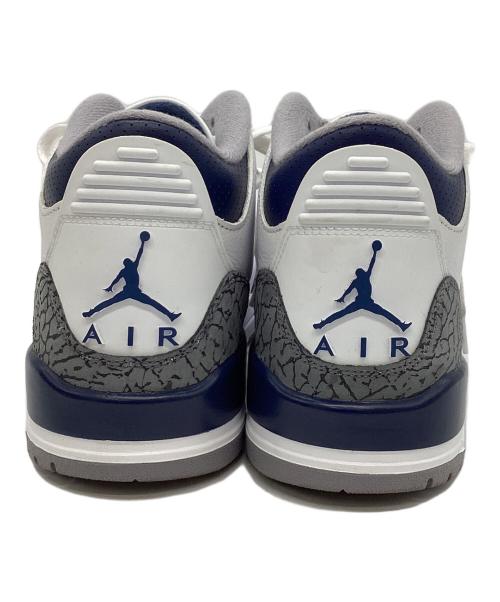 NIKE（ナイキ）NIKE (ナイキ) Air Jordan 3 Retro ホワイト×ネイビー サイズ:US8の古着・服飾アイテム