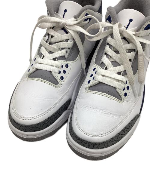 NIKE（ナイキ）NIKE (ナイキ) Air Jordan 3 Retro ホワイト×ネイビー サイズ:US8の古着・服飾アイテム
