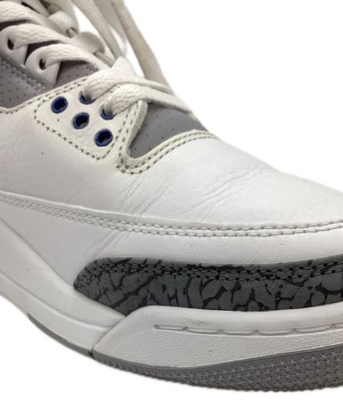 NIKE（ナイキ）NIKE (ナイキ) Air Jordan 3 Retro ホワイト×ネイビー サイズ:US8の古着・服飾アイテム