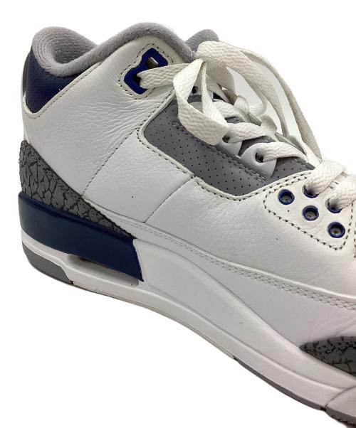 NIKE（ナイキ）NIKE (ナイキ) Air Jordan 3 Retro ホワイト×ネイビー サイズ:US8の古着・服飾アイテム