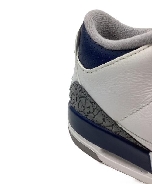 NIKE（ナイキ）NIKE (ナイキ) Air Jordan 3 Retro ホワイト×ネイビー サイズ:US8の古着・服飾アイテム