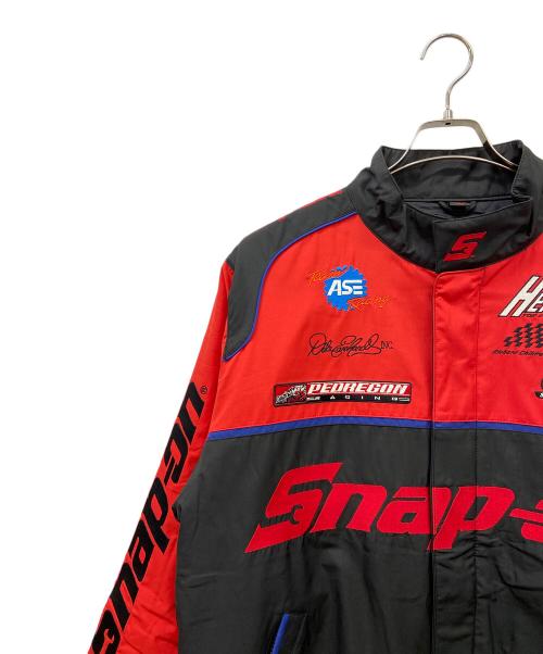 SNAP-ON（スナップオン）SNAP-ON (スナップオン) レーシングジャケット レッド×ブラック サイズ:Mの古着・服飾アイテム
