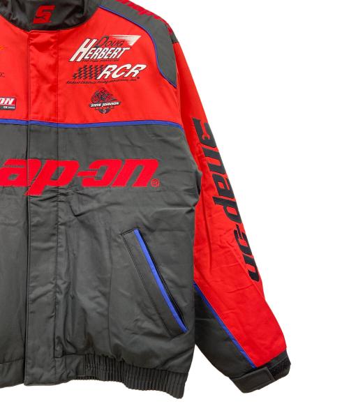 SNAP-ON（スナップオン）SNAP-ON (スナップオン) レーシングジャケット レッド×ブラック サイズ:Mの古着・服飾アイテム