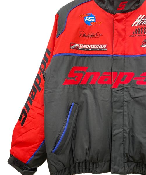 SNAP-ON（スナップオン）SNAP-ON (スナップオン) レーシングジャケット レッド×ブラック サイズ:Mの古着・服飾アイテム