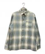 CalTopキャルトップ）の古着「長袖シャツ」｜グリーン×ホワイト