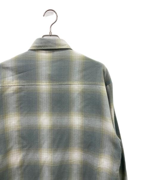 CalTop（キャルトップ）CalTop (キャルトップ) 長袖シャツ グリーン×ホワイト サイズ:Mの古着・服飾アイテム