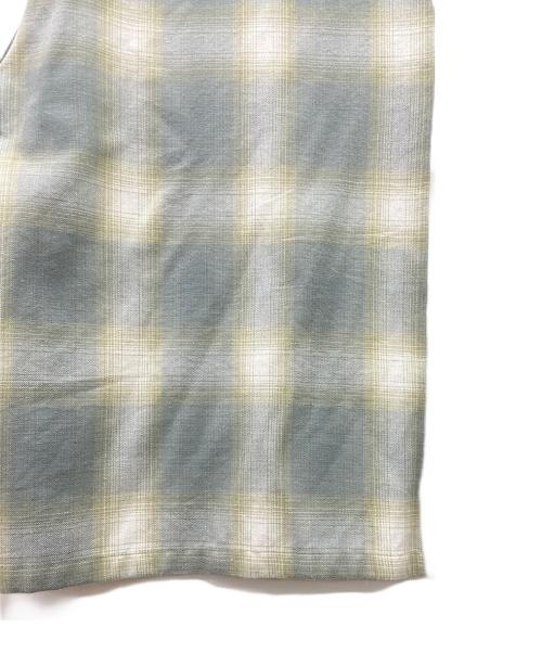 CalTop（キャルトップ）CalTop (キャルトップ) 長袖シャツ グリーン×ホワイト サイズ:Mの古着・服飾アイテム