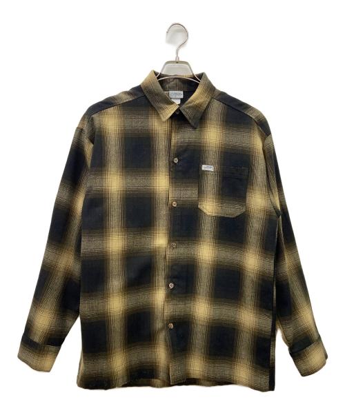 CalTop（キャルトップ）CalTop (キャルトップ) 長袖シャツ ブラック×オレンジ サイズ:Mの古着・服飾アイテム