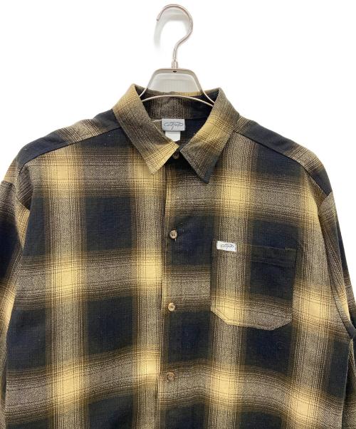 CalTop（キャルトップ）CalTop (キャルトップ) 長袖シャツ ブラック×オレンジ サイズ:Mの古着・服飾アイテム