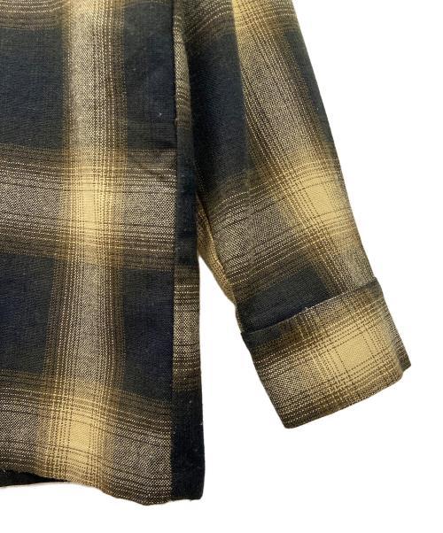 CalTop（キャルトップ）CalTop (キャルトップ) 長袖シャツ ブラック×オレンジ サイズ:Mの古着・服飾アイテム