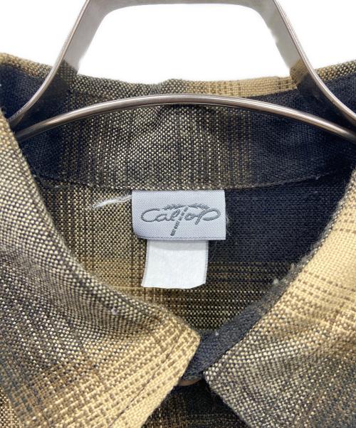 CalTop（キャルトップ）CalTop (キャルトップ) 長袖シャツ ブラック×オレンジ サイズ:Mの古着・服飾アイテム