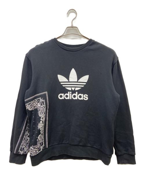 adidas（アディダス）adidas (アディダス) スウェット ホワイト×ブラック サイズ:Oの古着・服飾アイテム