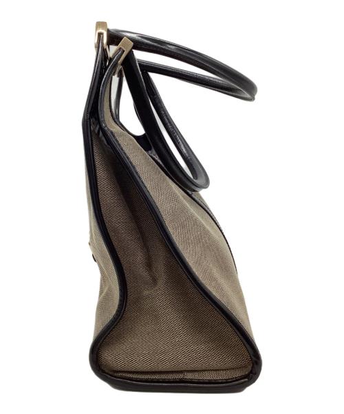 GUCCI（グッチ）GUCCI (グッチ) GUCCI　ジャッキー　ハンドバッグ ベージュ×ブラックの古着・服飾アイテム