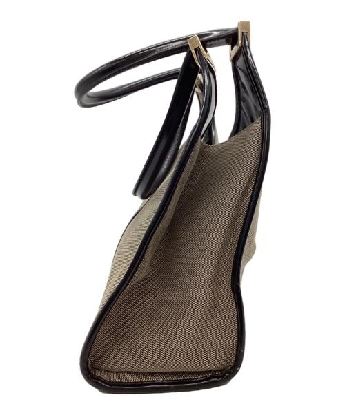 GUCCI（グッチ）GUCCI (グッチ) GUCCI　ジャッキー　ハンドバッグ ベージュ×ブラックの古着・服飾アイテム