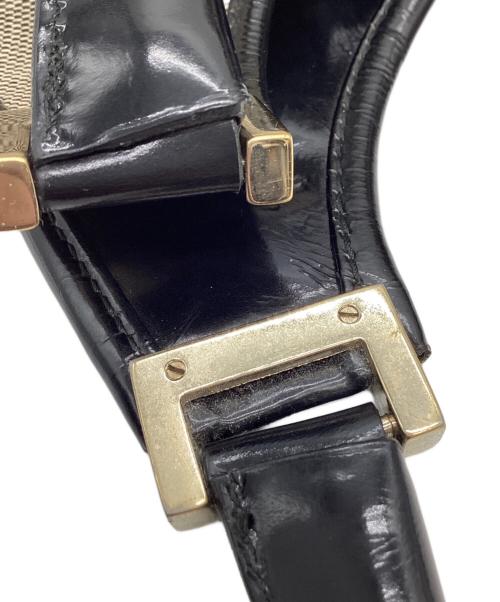 GUCCI（グッチ）GUCCI (グッチ) GUCCI　ジャッキー　ハンドバッグ ベージュ×ブラックの古着・服飾アイテム