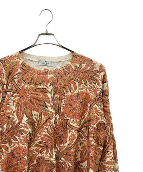 ETRO（エトロ）ETRO (エトロ) 薄手ニット ブラウン サイズ:Mの古着・服飾アイテム