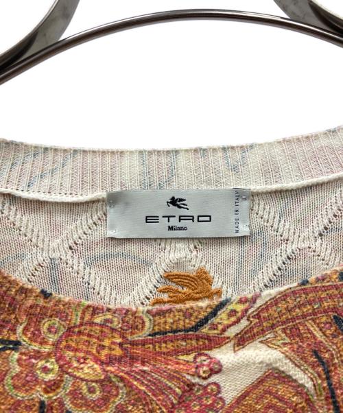 ETRO（エトロ）ETRO (エトロ) 薄手ニット ブラウン サイズ:Mの古着・服飾アイテム