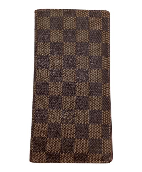 LOUIS VUITTON（ルイ ヴィトン）LOUIS VUITTON (ルイ ヴィトン) LOUIS VUITTON ポルトフォイユ ブラザ 二つ折り長財布 ダミエ エベヌ N60017 ブラウンの古着・服飾アイテム