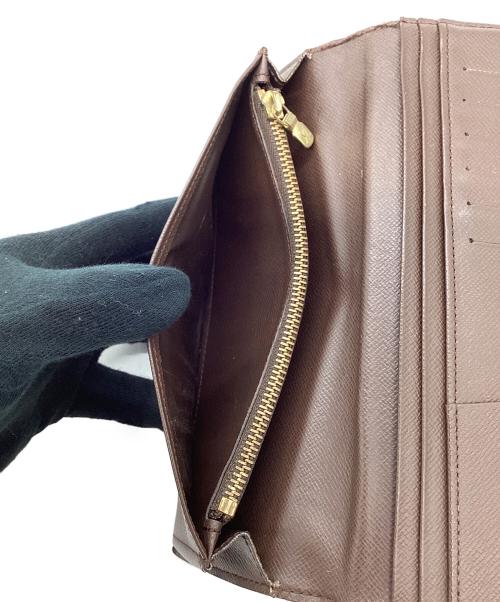 LOUIS VUITTON（ルイ ヴィトン）LOUIS VUITTON (ルイ ヴィトン) LOUIS VUITTON ポルトフォイユ ブラザ 二つ折り長財布 ダミエ エベヌ N60017 ブラウンの古着・服飾アイテム