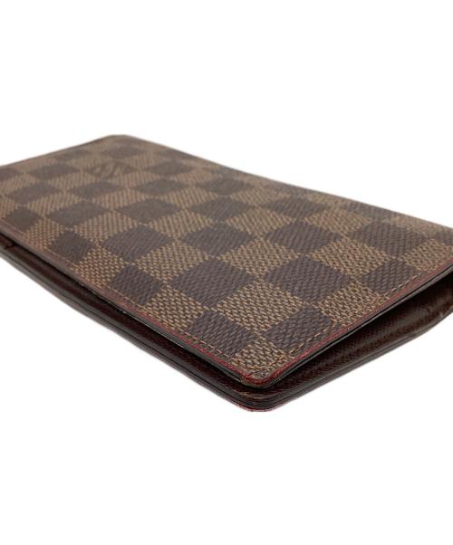 LOUIS VUITTON（ルイ ヴィトン）LOUIS VUITTON (ルイ ヴィトン) LOUIS VUITTON ポルトフォイユ ブラザ 二つ折り長財布 ダミエ エベヌ N60017 ブラウンの古着・服飾アイテム