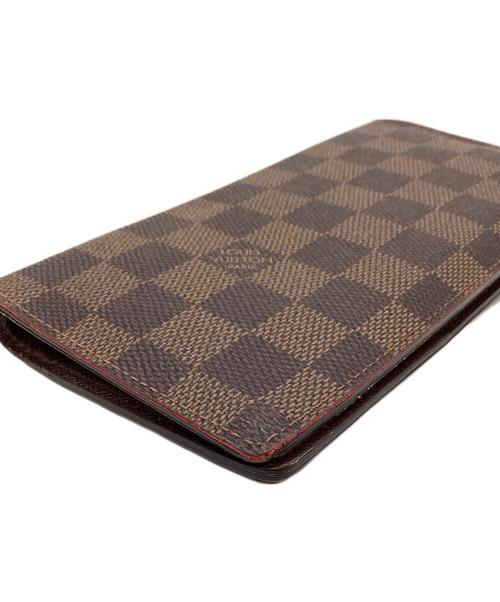 LOUIS VUITTON（ルイ ヴィトン）LOUIS VUITTON (ルイ ヴィトン) LOUIS VUITTON ポルトフォイユ ブラザ 二つ折り長財布 ダミエ エベヌ N60017 ブラウンの古着・服飾アイテム