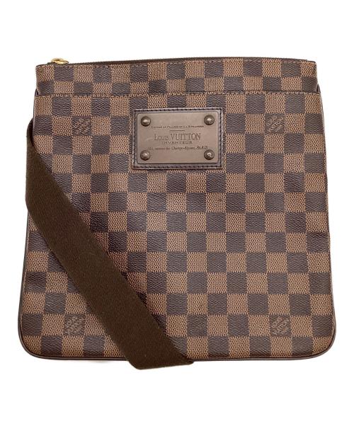 LOUIS VUITTON（ルイ ヴィトン）LOUIS VUITTON (ルイ ヴィトン) ルイヴィトン ダミエ ポシェットプラット ブルックリ N41100 ブラウンの古着・服飾アイテム