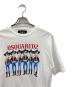 DSQUARED2 (ディースクエアード) プリントTシャツ ホワイト×レッド サイズ:xxs：4000円