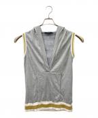 GUCCIグッチ）の古着「フードベスト」｜グレー