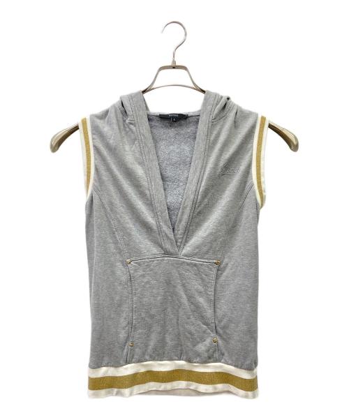 GUCCI（グッチ）GUCCI (グッチ) フードベスト グレー サイズ:Ｓの古着・服飾アイテム